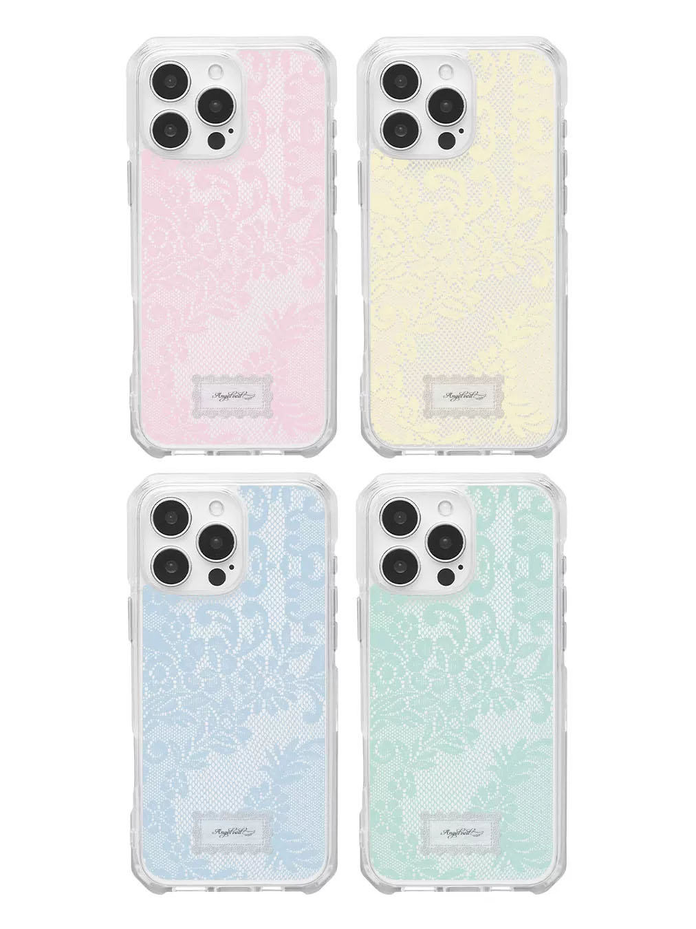 Phone Cases For Girls - Korean Ins Colored Lace Sweet Girl