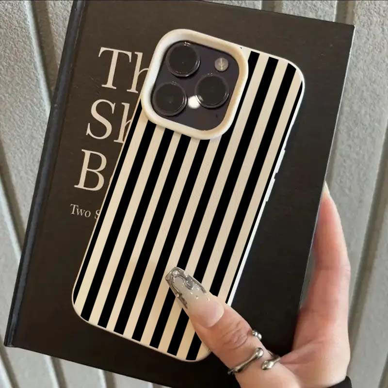 Phone Cases Unique - Colorful Striped Minimalist INS Couple Phone