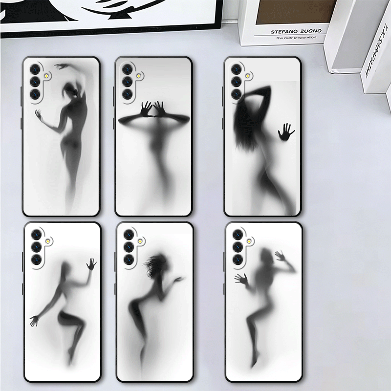 Phone Cases For Girls - Woman Silhouettes Girl Contour Soft Phone