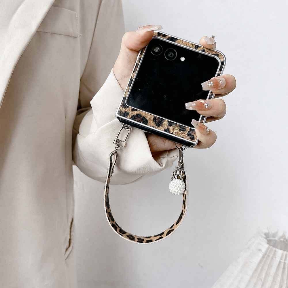 Leopard Print Folding Flip Pho - Phone Cases With Loop review and price