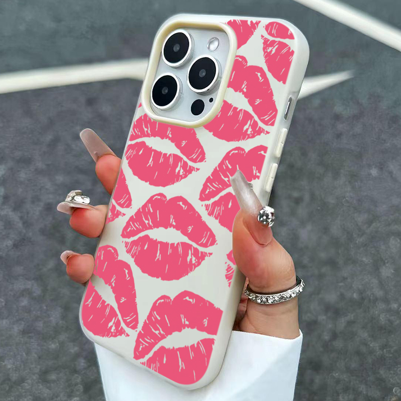 Sexy Girl Pink Lips  Pattern D - Phone Cases For Girls review and price