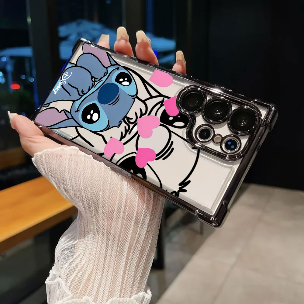 Stitch Line Background Silicon - Phone Cases Disney review and price