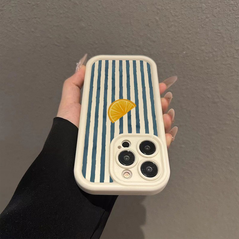 Striped Lemon Slice Pattern Ph - Phone Cases Xiaomi Redmi 12 review and price
