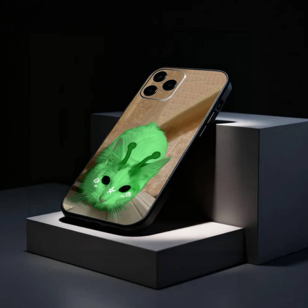 Meme Alien Green Cat Funny Pos - Phone Cases Quirky review and price