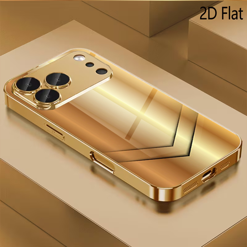 Gilding print Patterned temper - Phone Cases That Cover The Camera review and price