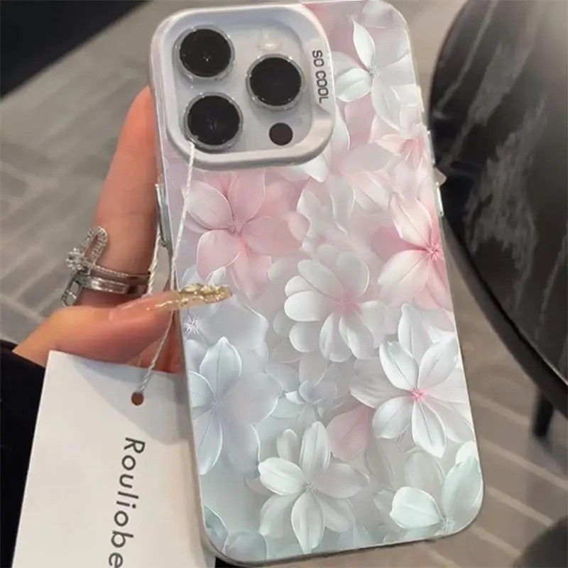 Pink Flower Case for iPhone 15 - Phone Cases Unique review and price