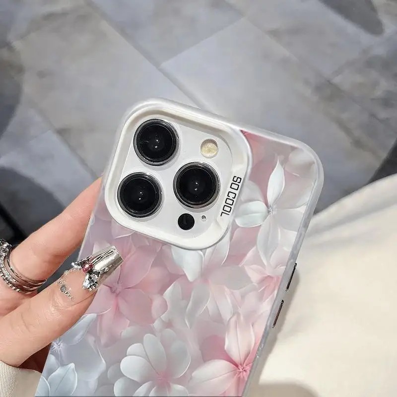 Pink Flower Case for iPhone 15 - Phone Cases Unique review and price
