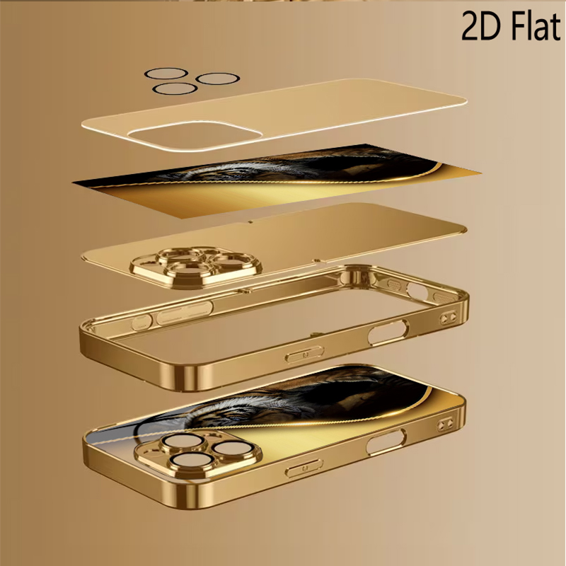 Golden Tiger Patterned tempere - Phone Cases That Cover The Camera review and price