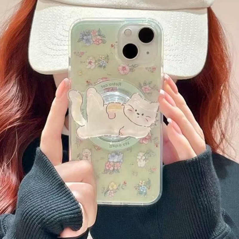 Korean Cute Kitty For Magsafe  - Phone Cases Quirky review and price