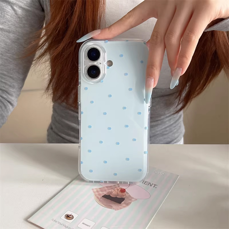 Korean Ins Girl Simple Blue Pi - Phone Cases For Girls review and price