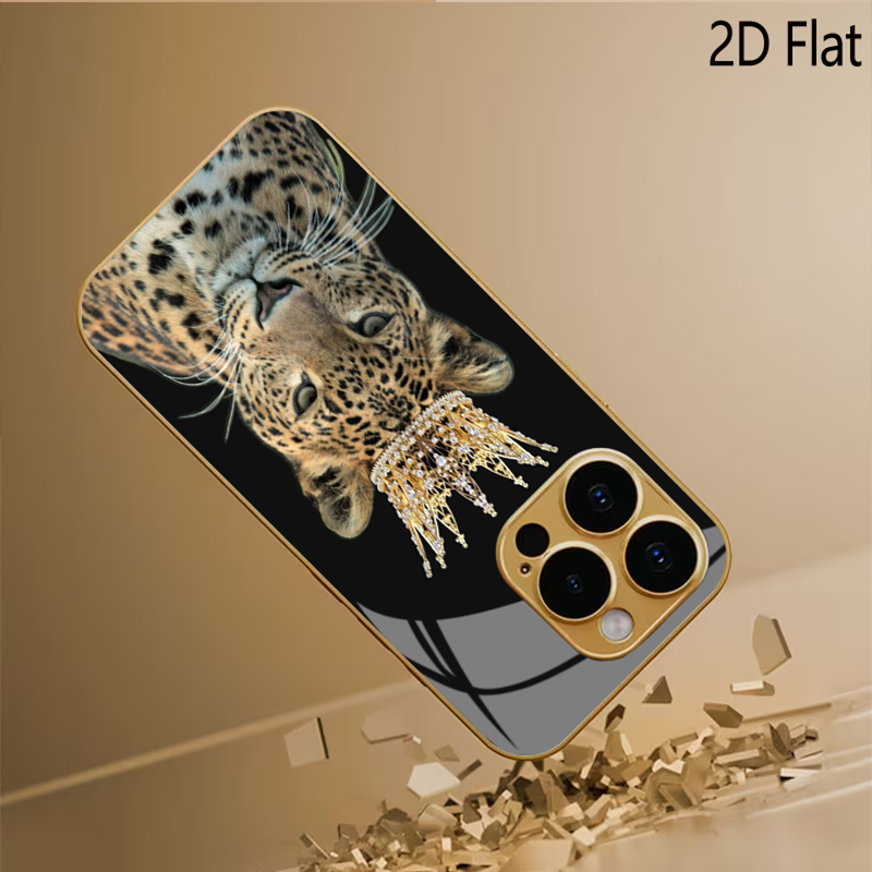 Leopard King Patterned tempere - Phone Cases That Cover The Camera review and price