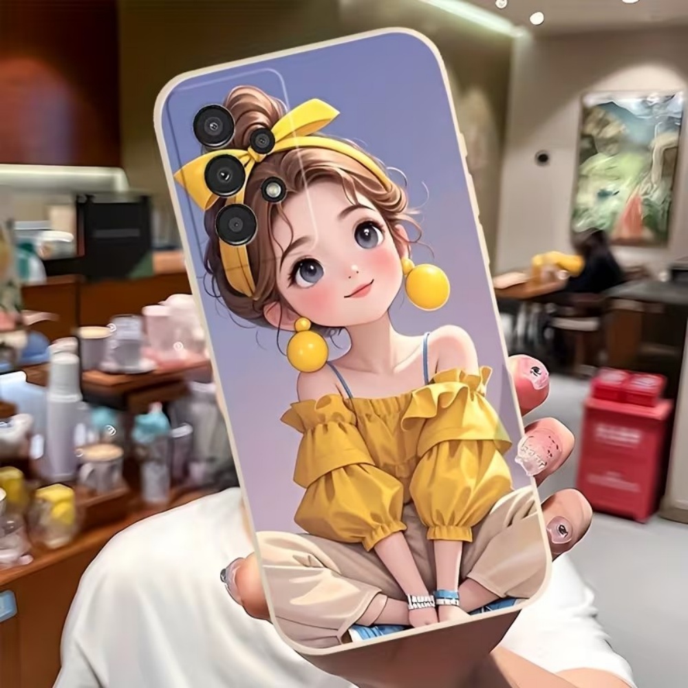Cute Cartoon Girl Pattern Desi - Phone Cases For Girls review and price