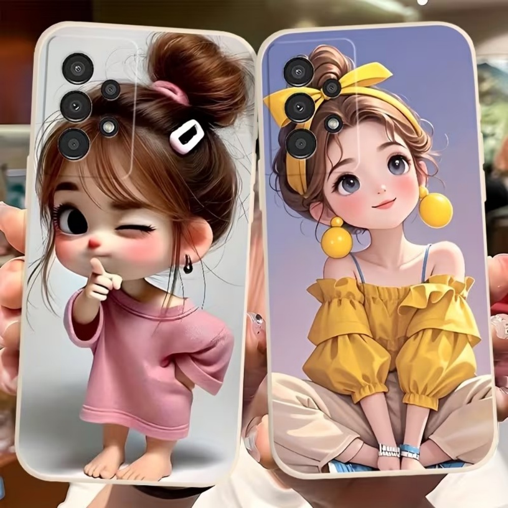Cute Cartoon Girl Pattern Desi - Phone Cases For Girls review and price