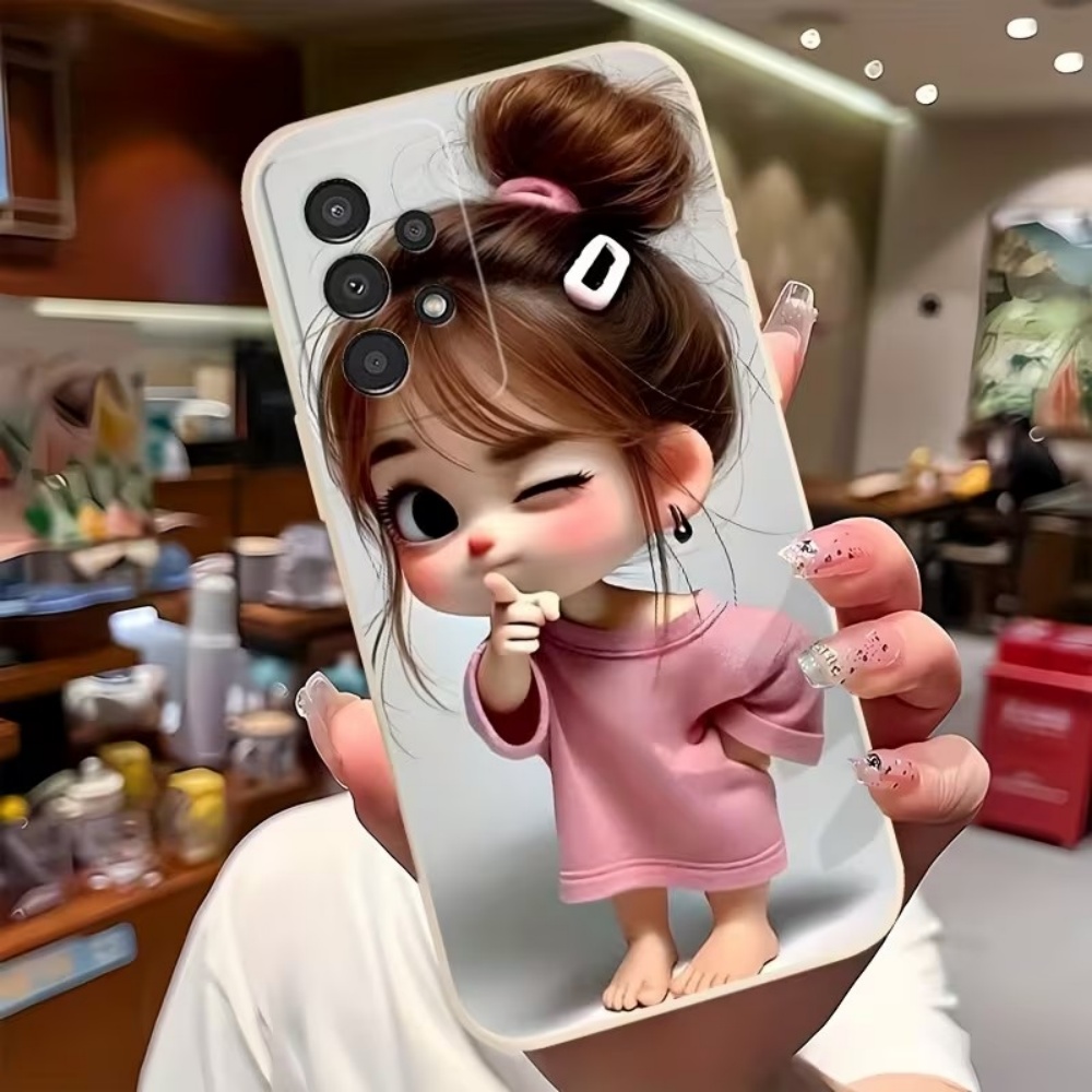 Cute Cartoon Girl Pattern Desi - Phone Cases For Girls review and price