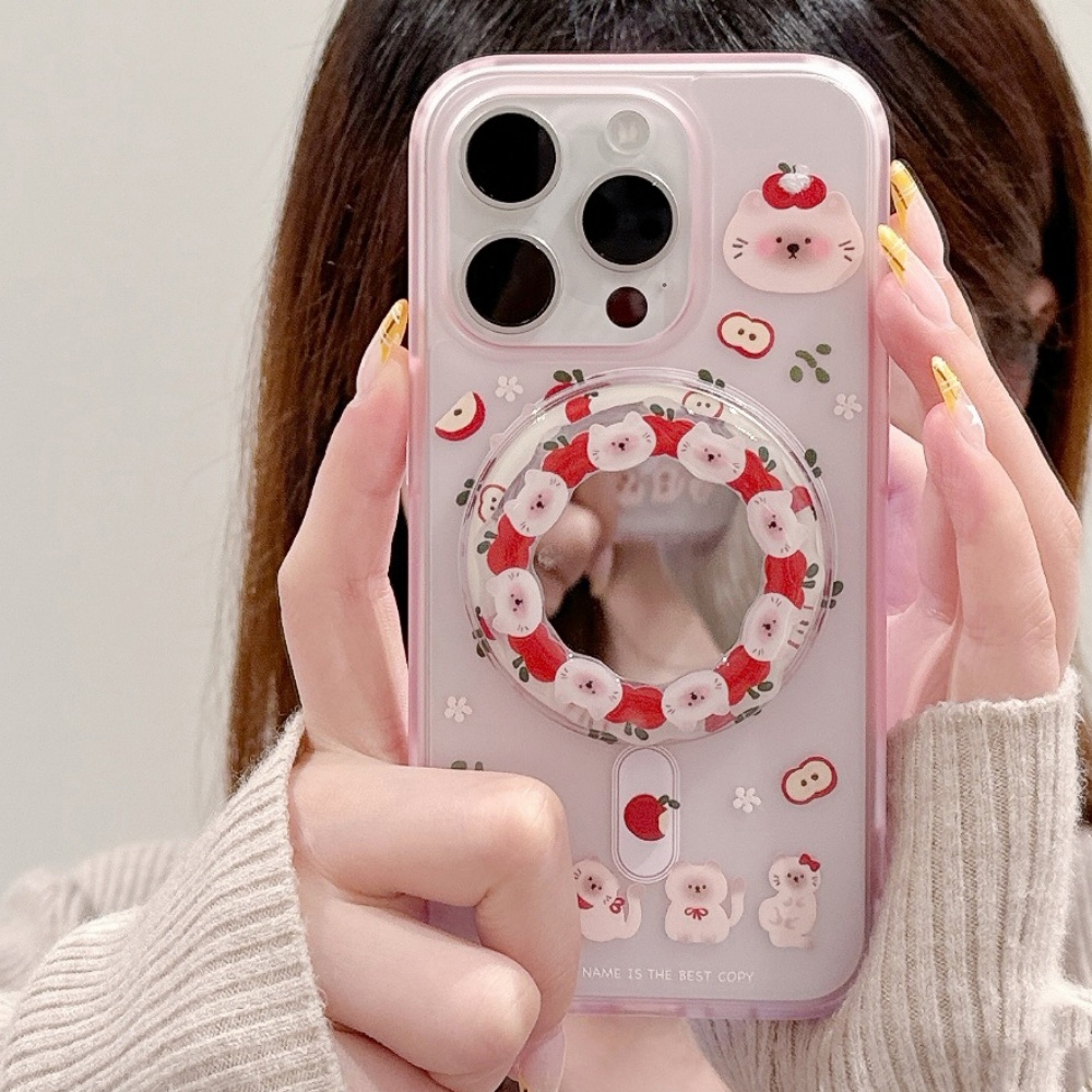 Korean Cute Apple Kitty For Ma - Phone Cases Quirky review and price