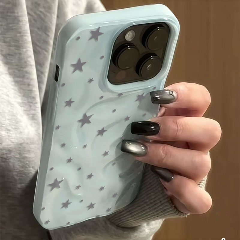 Minimalist Gray-Blue Star Wave - Phone Cases Unique review and price