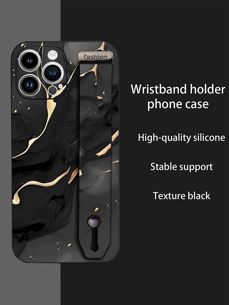 Luxury Liquid Silicone Marble  - Phone Cases With Loop review and price