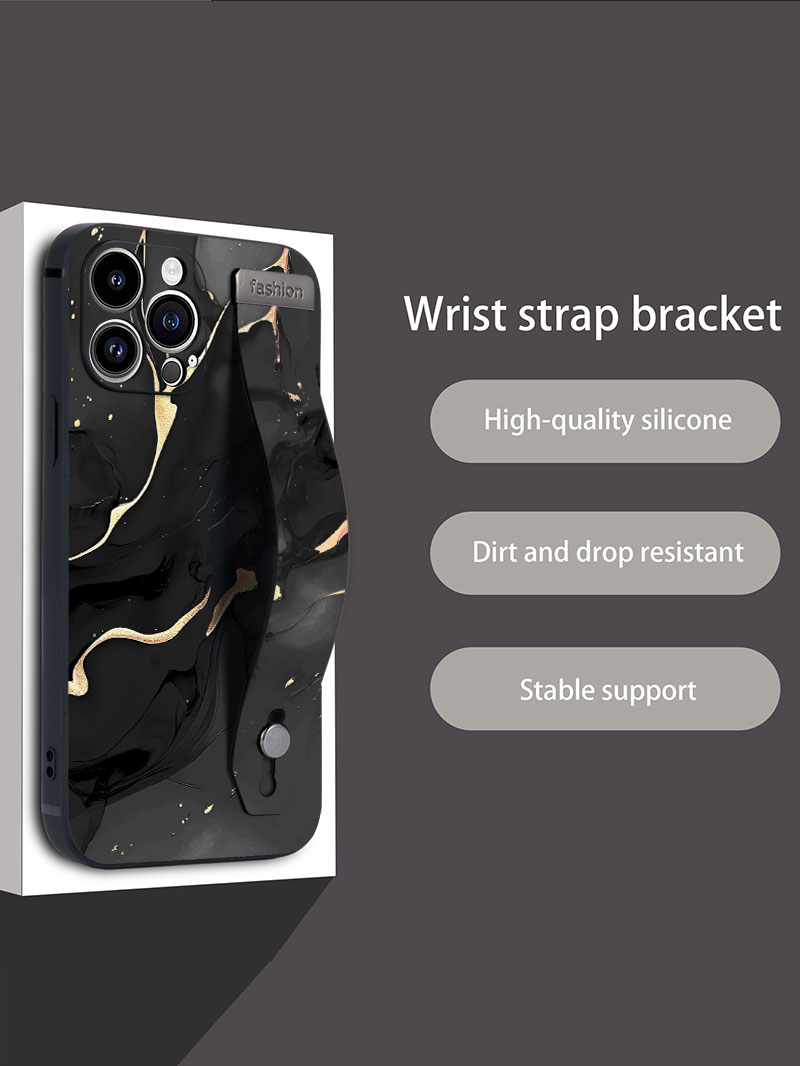 Luxury Liquid Silicone Marble  - Phone Cases With Loop review and price