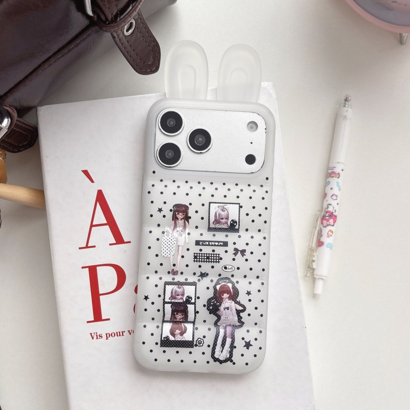 Japanese Y2K Cute Bunny Ear Ph - Phone Cases For Girls review and price